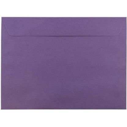 Picture of JAM Paper Booklet Envelopes, 9in x 12in, Gummed Seal, Dark Purple, Pack Of 25