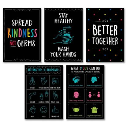 Picture of Creative Teaching Press Staying Healthy Inspire U Posters, 19in x 13-3/8in, Pack Of 5 Posters