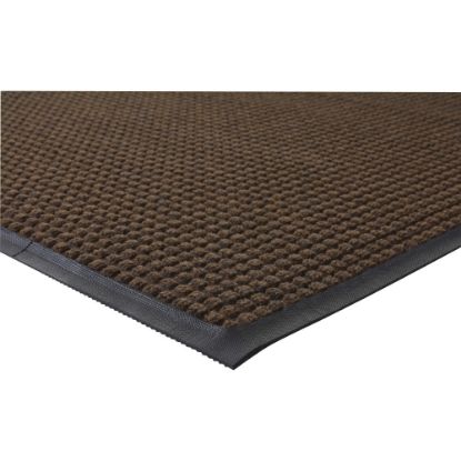 Picture of Genuine Joe Waterguard Indoor/Outdoor Floor Mat, 4ft x 6ft, Chocolate Brown