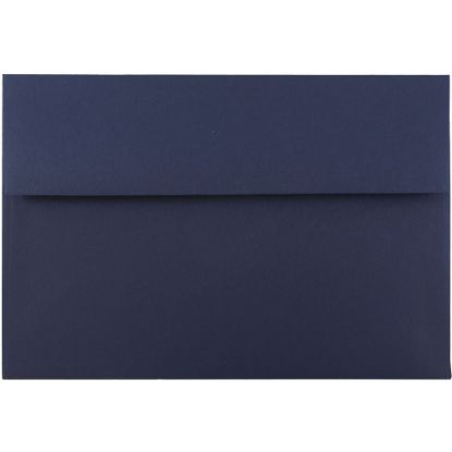 Picture of JAM Paper Booklet Invitation Envelopes, A8, Gummed Seal, Navy Blue, Pack Of 25