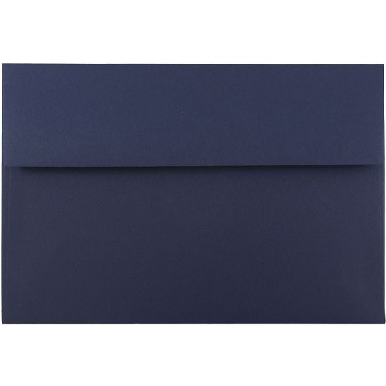 Picture of JAM Paper Booklet Invitation Envelopes, A8, Gummed Seal, Navy Blue, Pack Of 25