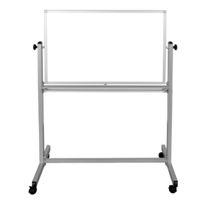 Picture of Luxor Magnetic Dry-Erase Whiteboard, 39in x 53 1/2in, Aluminum Frame With Silver Finish