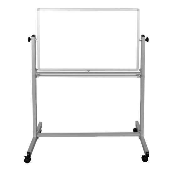 Picture of Luxor Magnetic Dry-Erase Whiteboard, 39in x 53 1/2in, Aluminum Frame With Silver Finish