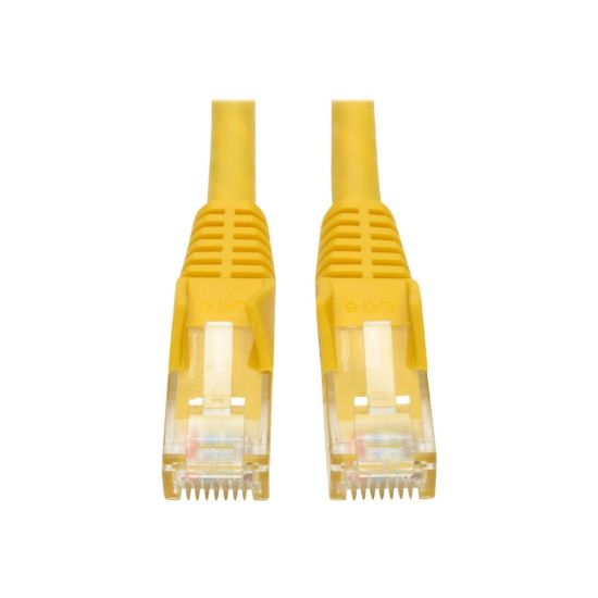 Picture of Tripp Lite Cat6 Gigabit Snagless Molded Patch Cable, 15ft, Yellow