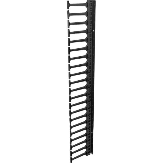 Picture of Vertiv Vertical Cable Manager 600mm Wide 42U - Black - 2 Pack - 42U Rack Height - 19in Panel Width - Metal