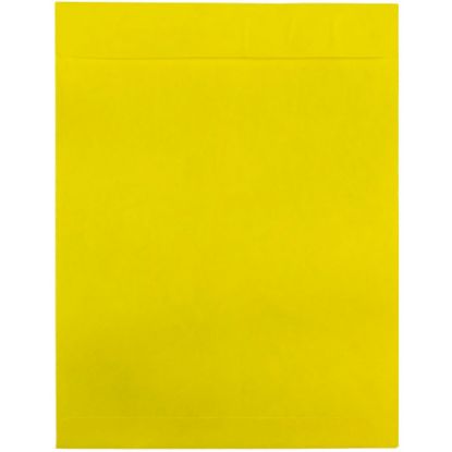 Picture of JAM Paper Tyvek Open-End 10in x 13in Catalog Envelopes, Self-Adhesive, Yellow, Pack Of 25