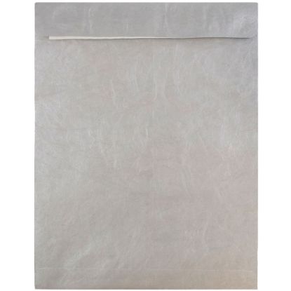 Picture of JAM Paper Tyvek Open-End 10in x 13in Catalog Envelopes, Self-Adhesive, Silver, Pack Of 25