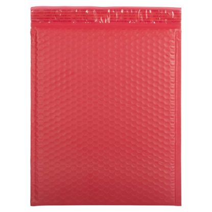 Picture of JAM Paper Bubble Envelopes, Catalog, Open End, 12in x 15 1/2in, Red, Pack Of 12