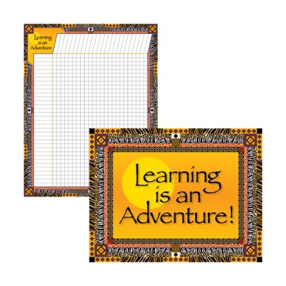 Picture of Barker Creek Chart Set, Learning Is An Adventure, 17in x 22in, Grades Pre-K+, Pack Of 2