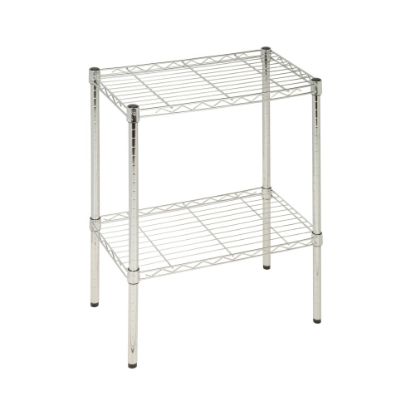 Picture of Honey-Can-Do Urban Steel Adjustable Industrial Shelving Unit, 2-Tiers, Chrome