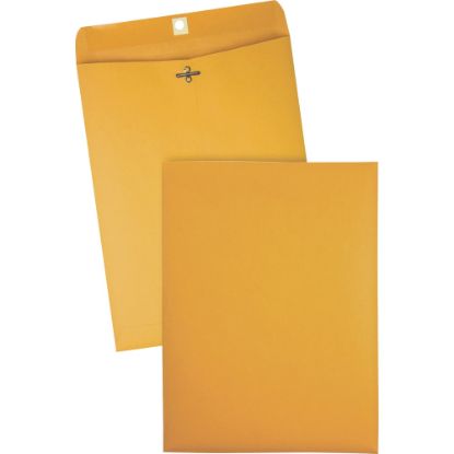 Picture of Quality Park Gummed Kraft Clasp Envelopes - Clasp - #97 - 10in Width x 13in Length - 28 lb - Gummed - Kraft - 100 / Box - Kraft