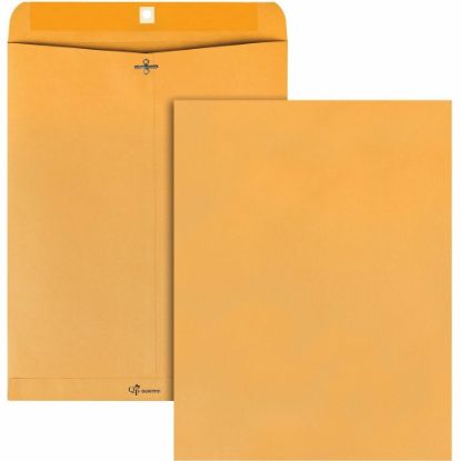 Picture of Quality Park Envelope, 28 Lb, Gummed Seal, Kraft Brown, Box Of 100