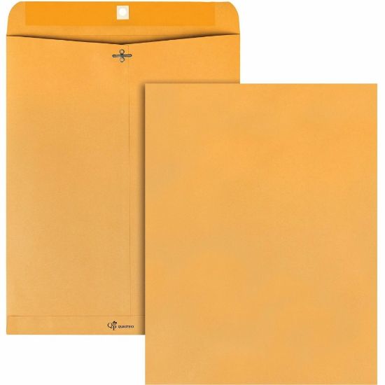 Picture of Quality Park Envelope, 28 Lb, Gummed Seal, Kraft Brown, Box Of 100