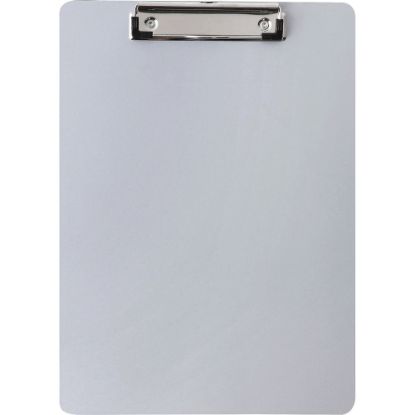 Picture of Business Source Plastic Clipboard - 8 1/2in x 11in - Plastic - Silver - 1 Each