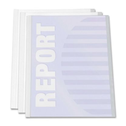 Picture of C-Line Report Covers With Binding Bars, 8 1/2in x 11in, Clear, Box Of 50