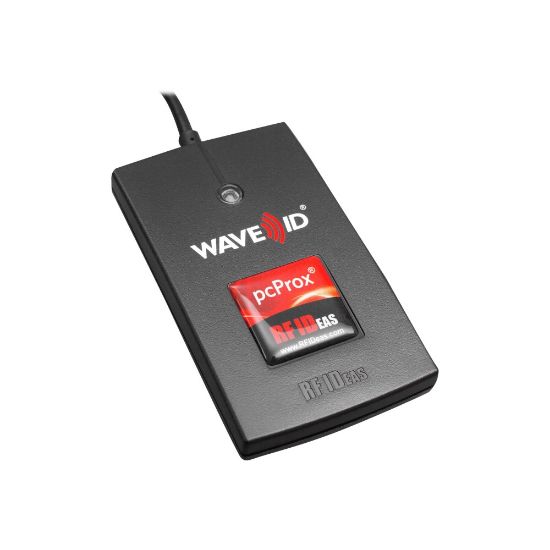 Picture of rf IDEAS WAVE ID Solo SDK HID Black Reader - RF proximity reader - USB