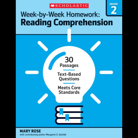 Picture of Scholastic Week-By-Week Homework: Reading Comprehension Workbook, Grade 2