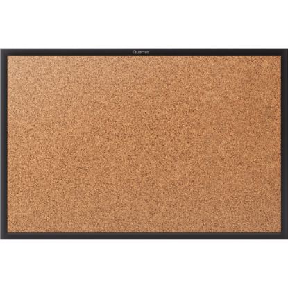 Picture of Quartet Classic Cork Bulletin Board, 48in x 36in, Aluminum Frame With Black Finish