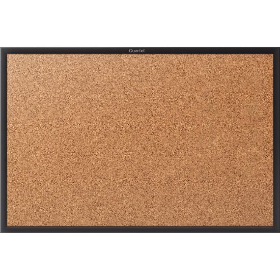 Picture of Quartet Classic Cork Bulletin Board, 48in x 72in, Aluminum Frame With Black Finish