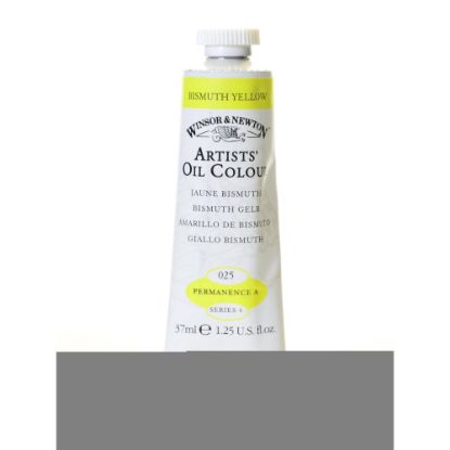 Picture of Winsor & Newton Artists Oil Colors, 37 mL, Bismuth Yellow, 25