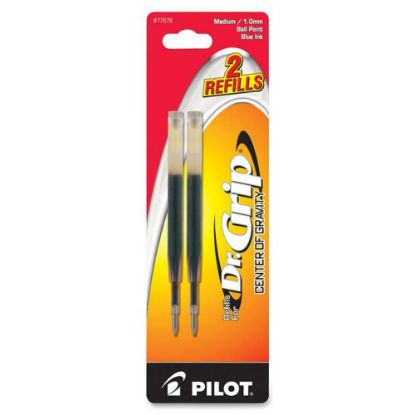 Picture of Pilot Dr. Grip Center of Gravity Pen Refills - 1 mm, Medium Point - Blue Ink - 2 / Pack