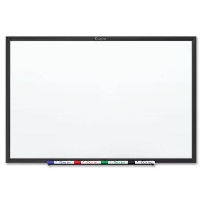 Picture of Quartet Classic TAA Compliant Magnetic Dry-Erase Whiteboard, 48in x 96in, Aluminum Frame With Black Finish