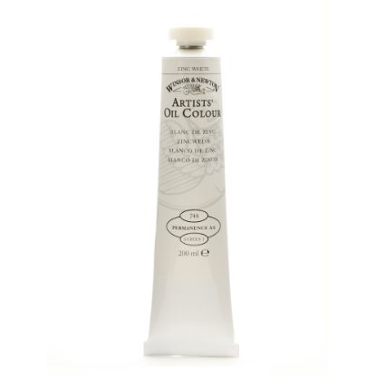 Picture of Winsor & Newton Artists Oil Colors, 200 mL, Zinc White, 748