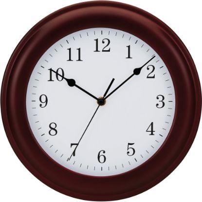 Picture of Victory Light Light Tempus Wall Clock - Analog - Quartz - Mahogany/Wood Case