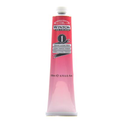 Picture of Winsor & Newton Winton Oil Colors, 200 mL, Permanent Alizarin Crimson, 1