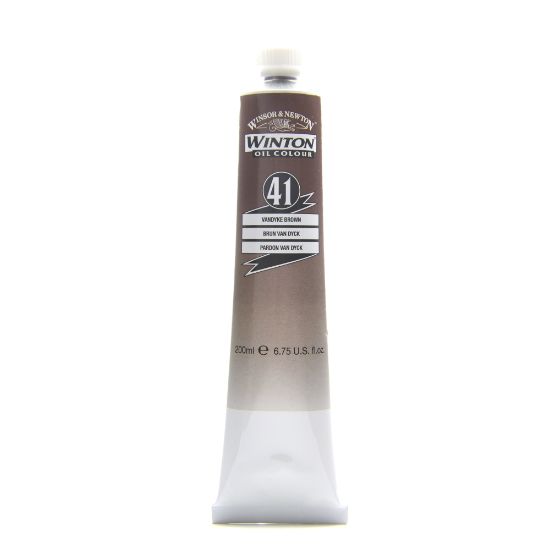 Picture of Winsor & Newton Winton Oil Colors, 200 mL, Vandyke Brown, 41