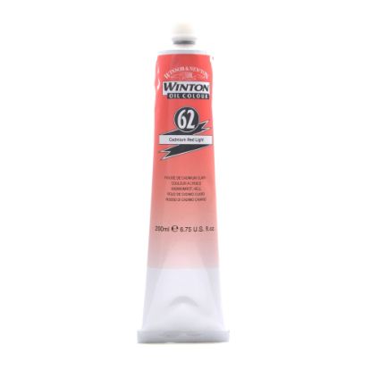 Picture of Winsor & Newton Winton Oil Colors, 200 mL, Cadmium Red Light, 62