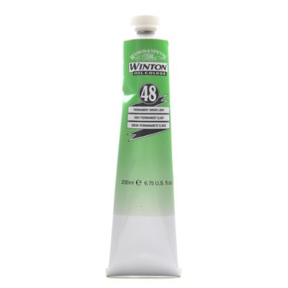 Picture of Winsor & Newton Winton Oil Colors, 200 mL, Permanent Green Light, 48