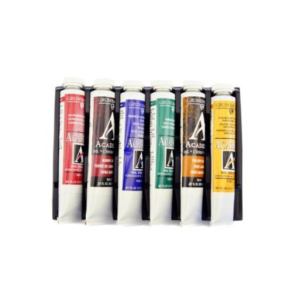 Picture of Grumbacher Academy Oil Set, Basic, Assorted Colors, Set Of 6