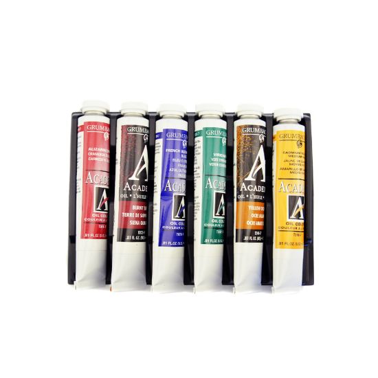 Picture of Grumbacher Academy Oil Set, Basic, Assorted Colors, Set Of 6