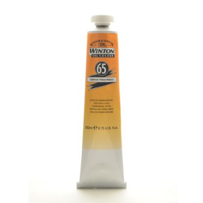 Picture of Winsor & Newton Winton Oil Colors, 200 mL, Cadmium Yellow Medium, 65