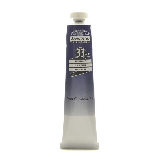 Picture of Winsor & Newton Winton Oil Colors, 200 mL, Prussian Blue, 33