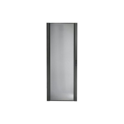 Picture of APC NetShelter SX Perforated Curved Door - Rack door - black - 45U - for P/N: NBPD0160A, NBWL0355A, NBWL0356A, SMX3000HV-BR, SRT1000RMXLI, SRT1500RMXLA-NC