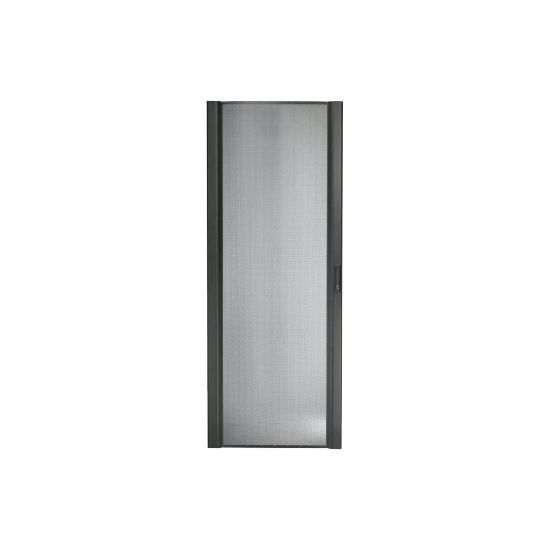 Picture of APC NetShelter SX Perforated Curved Door - Rack door - black - 45U - for P/N: NBPD0160A, NBWL0355A, NBWL0356A, SMX3000HV-BR, SRT1000RMXLI, SRT1500RMXLA-NC