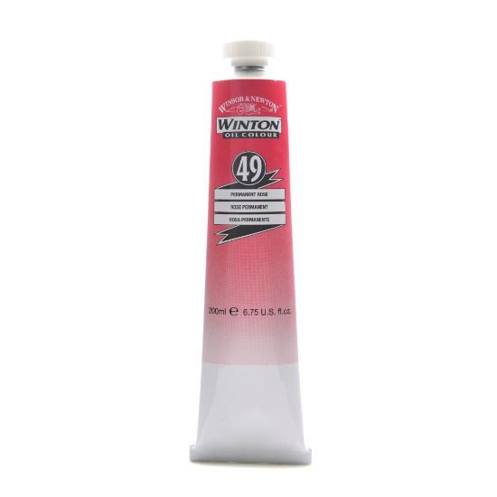 Picture of Winsor & Newton Winton Oil Colors, 200 mL, Permanent Rose, 49