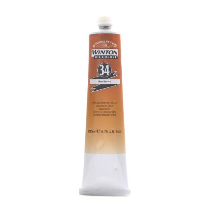 Picture of Winsor & Newton Winton Oil Colors, 200 mL, Raw Sienna, 34