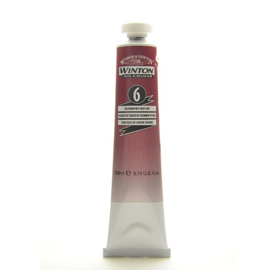 Picture of Winsor & Newton Winton Oil Colors, 200 mL, Cadmium Red Deep Hue, 6