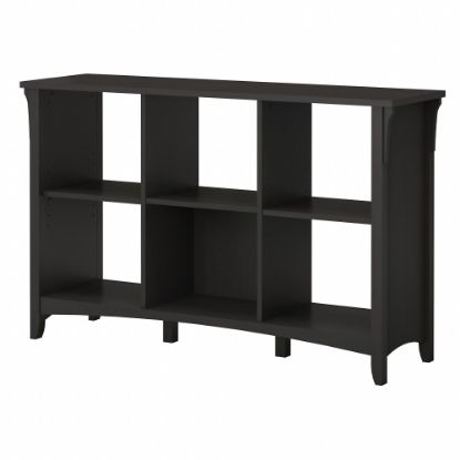 Picture of Bush Furniture Salinas 30inH 6-Cube Storage, Vintage Black, Standard Delivery