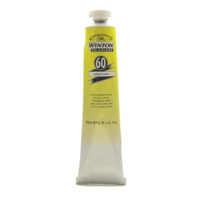 Picture of Winsor & Newton Winton Oil Colors, 200 mL, Cadmium Lemon, 60