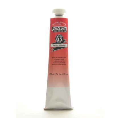 Picture of Winsor & Newton Winton Oil Colors, 200 mL, Cadmium Red Medium, 63