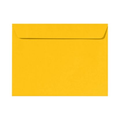 Picture of LUX Booklet 9in x 12in Envelopes, Gummed Seal, Sunflower Yellow, Pack Of 50