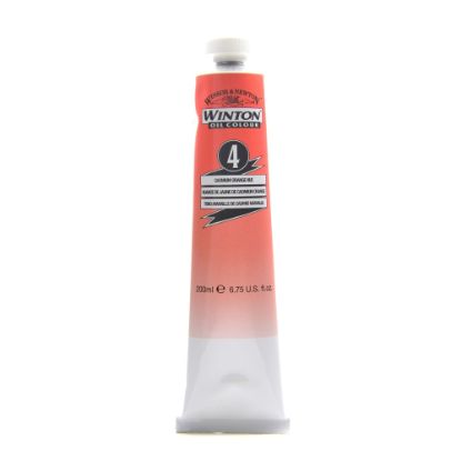 Picture of Winsor & Newton Winton Oil Colors, 200 mL, Cadmium Orange Hue, 4