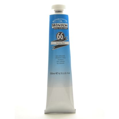 Picture of Winsor & Newton Winton Oil Colors, 200 mL, Cerulean Blue, 66