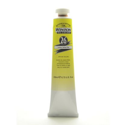 Picture of Winsor & Newton Winton Oil Colors, 200 mL, Lemon Yellow Hue, 26