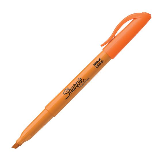 Picture of Sharpie Pocket Style Highlighters, Chisel Tip, Orange, 12 Count