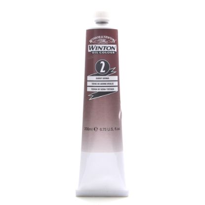 Picture of Winsor & Newton Winton Oil Colors, 200 mL, Burnt Sienna, 2